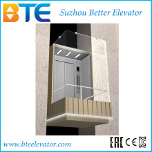 Ce 1000kg Good View Panoramic Lift with Machine Room